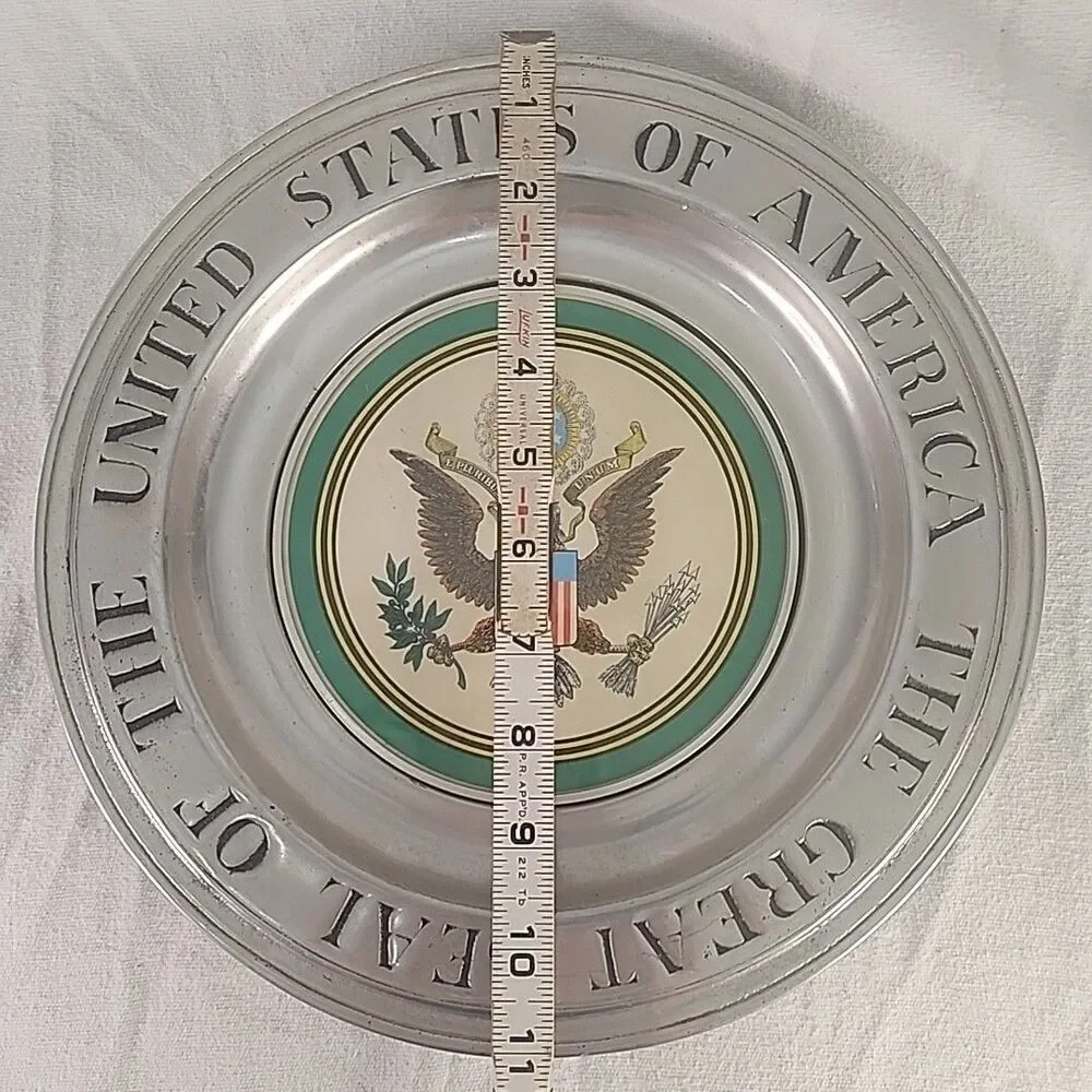 Plate Pewter The Great Seal Of The UNITED STATES OF AMERICA 11